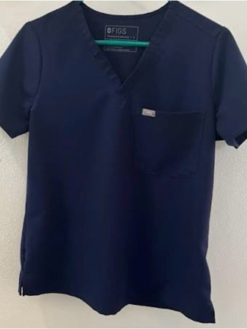 FIGS Navy Catarina one pocket scrub top